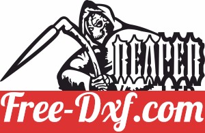 Grim Reaper skull vector