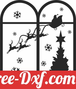 Christmas Window Scene