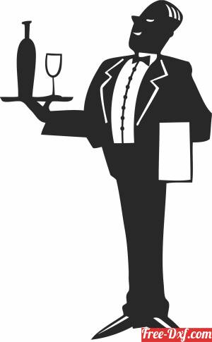 download Waiter clipart free ready for cut