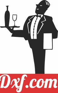 Waiter clipart