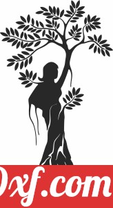 Beautiful women tree wall decor