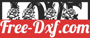 love floral panel
