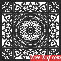 download Decorative pattern wall screen free ready for cut