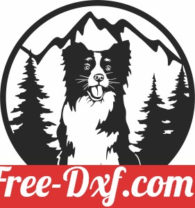 Dog wall art clipart