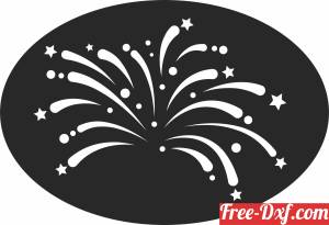 download Fireworks cliparts free ready for cut