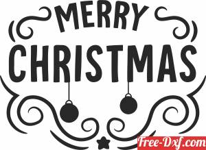 download merry christmas sign free ready for cut