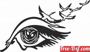download eyes birds tears art free ready for cut