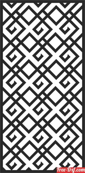 download Wall Screen decorative Pattern Door free ready for cut