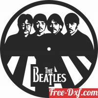 download the beatles Wall Clock free ready for cut