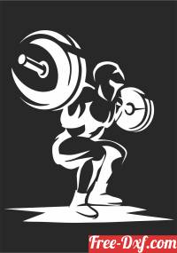 download bodybuilding workout squat clipart free ready for cut