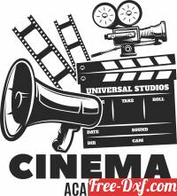 download Cinema Movies logo sign free ready for cut