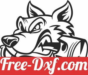 angry dog clipart