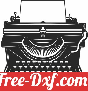 retro Typewriter clipart