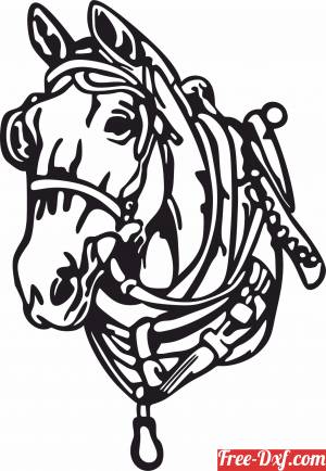 download Horse face clipart free ready for cut