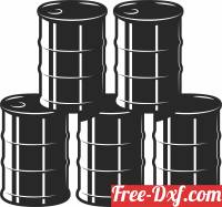 download Oil Barrel Vector free ready for cut
