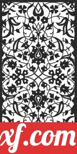 decorative panel screen floral pattern