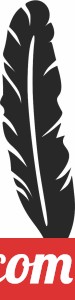 Feather decor sign