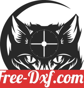 Cat Face Vinyl Record Wall Clock