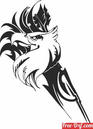 download eagle head wall art free ready for cut