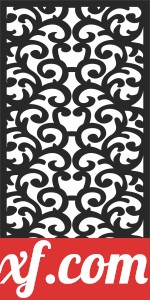 Decorative screen door pattern