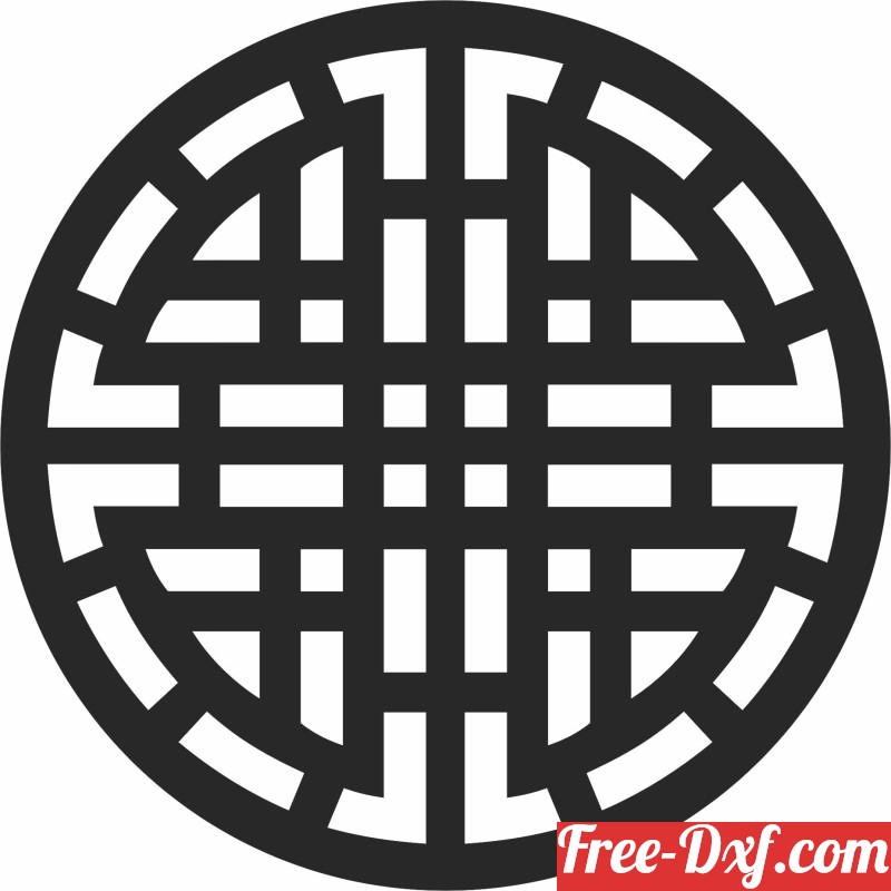 Download decorative circle pattern nOVXZ High quality free Dxf fi