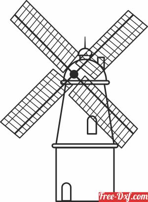 download windmill clipart free ready for cut