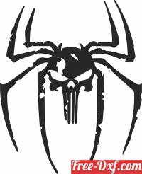 download Spider Skull cliparts free ready for cut