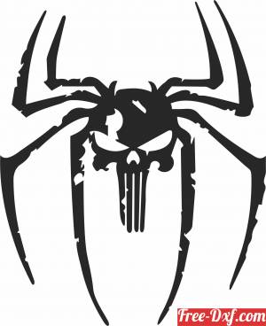 download Spider Skull cliparts free ready for cut