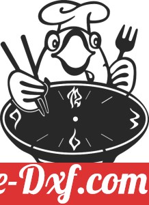 wall clock chef cooker