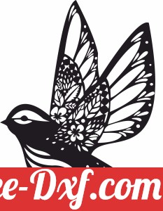 Bird Floral flying wall decor Home Decoration