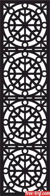 download Decorative wall screen pattern panels free ready for cut