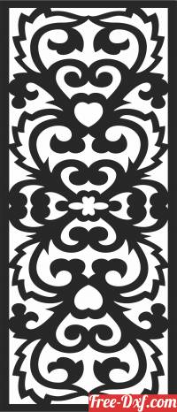 download wall  decorative DOOR   PATTERN   Screen free ready for cut