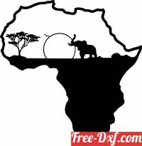download afrika african elephant safari scene wild free ready for cut