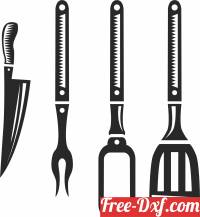 download Kitchen utensils cliparts free ready for cut