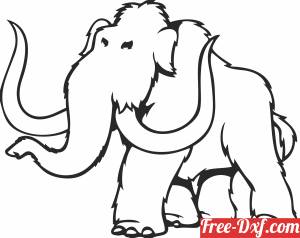 download mammoth elephant clipart free ready for cut