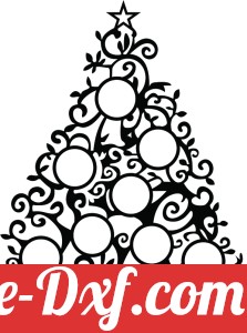 Christmas tree with family pictures holder