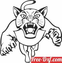 download jumping puma cliparts free ready for cut