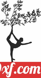 Tree with Yoga women