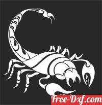 download scorpion tribal vector free ready for cut