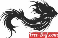 download Fish Cat Animal Silhouette free ready for cut