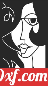 abstract face woman portrait