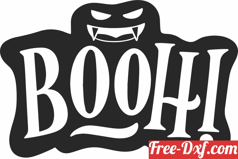 Download boo halloween clipart o0ghk High quality free Dxf files,