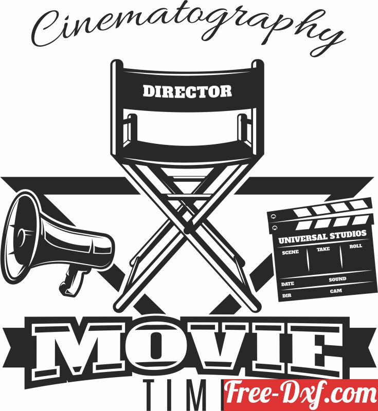 Download Cinema Movies logo sign dxf o1Wkz High quality free