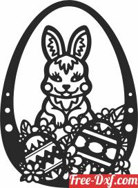 download Easter Bunny art free ready for cut