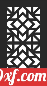 decorative panel wall separator door pattern