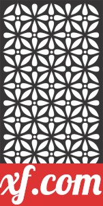 decorative panel wall separator door pattern