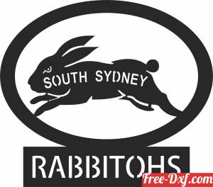 download south sydney rabbitohs logo rugby free ready for cut