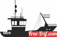 download fishing boat ship clipart free ready for cut