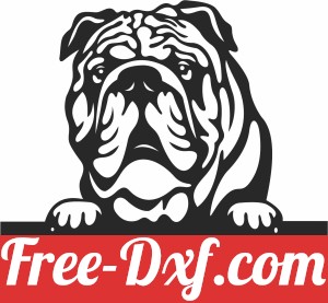 English bulldog dog custom name sign