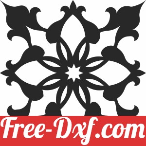 Decorative mandala pattern clipart